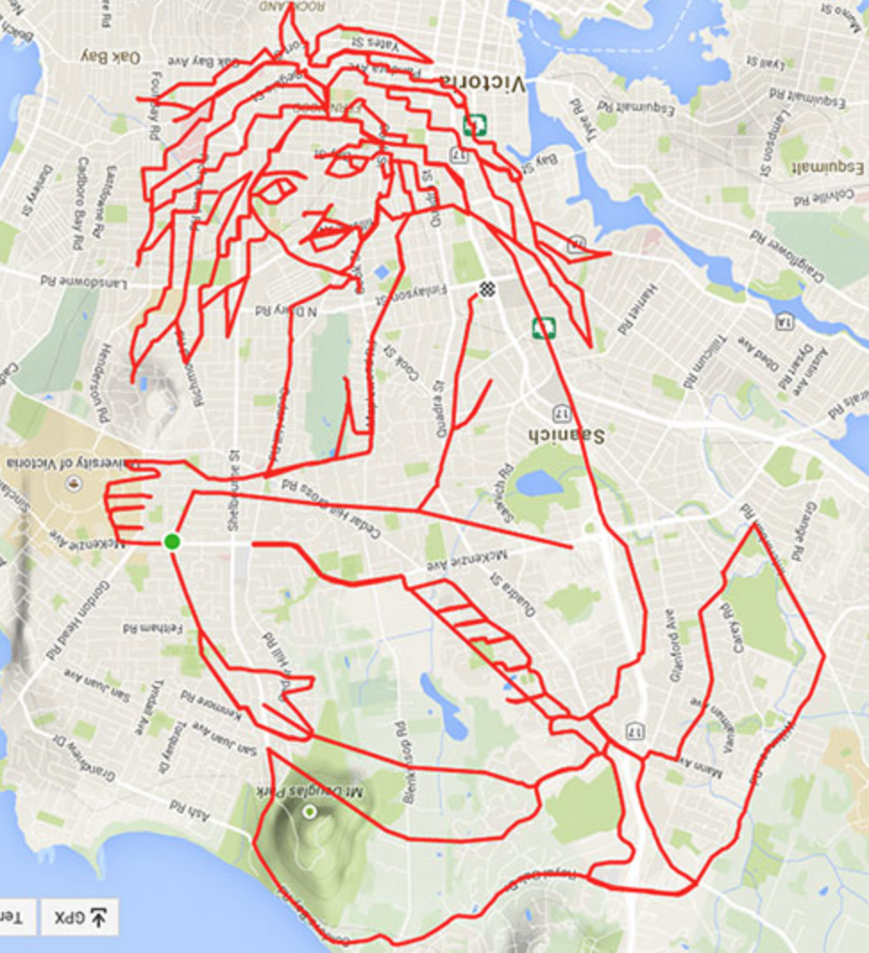 GPS Art - Yoda